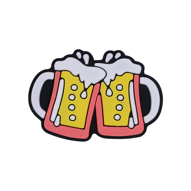 Wholesale 20PCS/PACK Beer Mug Silicone Beads